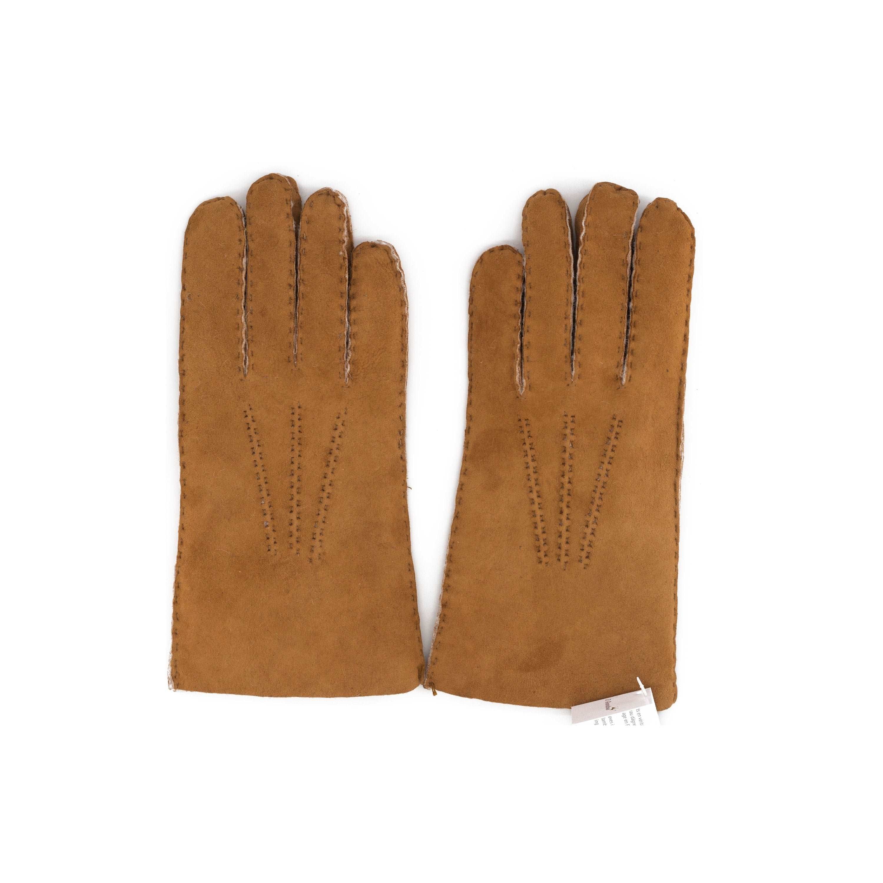 Gants en peau de mouton camel - Dgrandiose