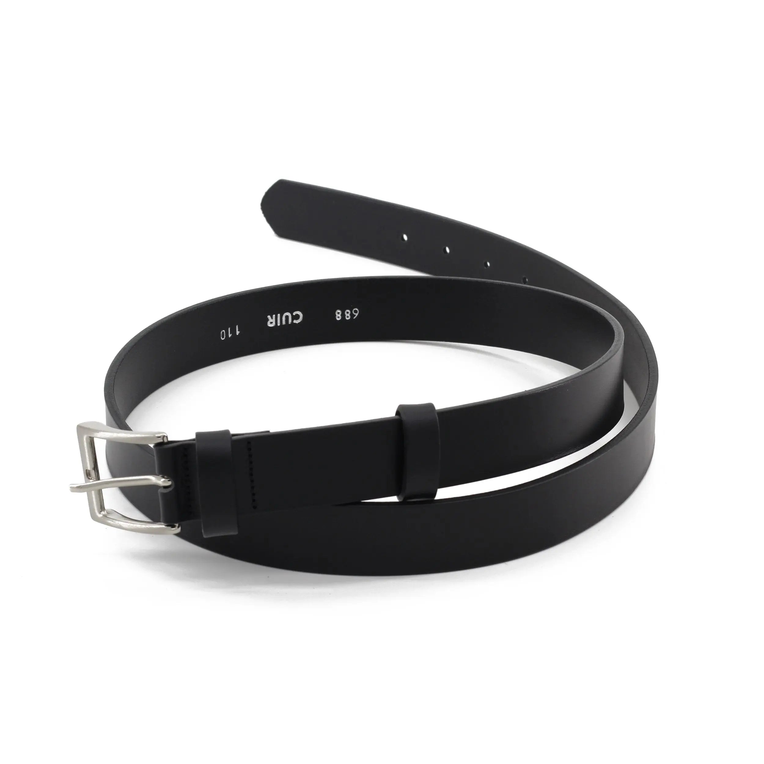 Ceinture cuir noir (30mm) - Dgrandiose