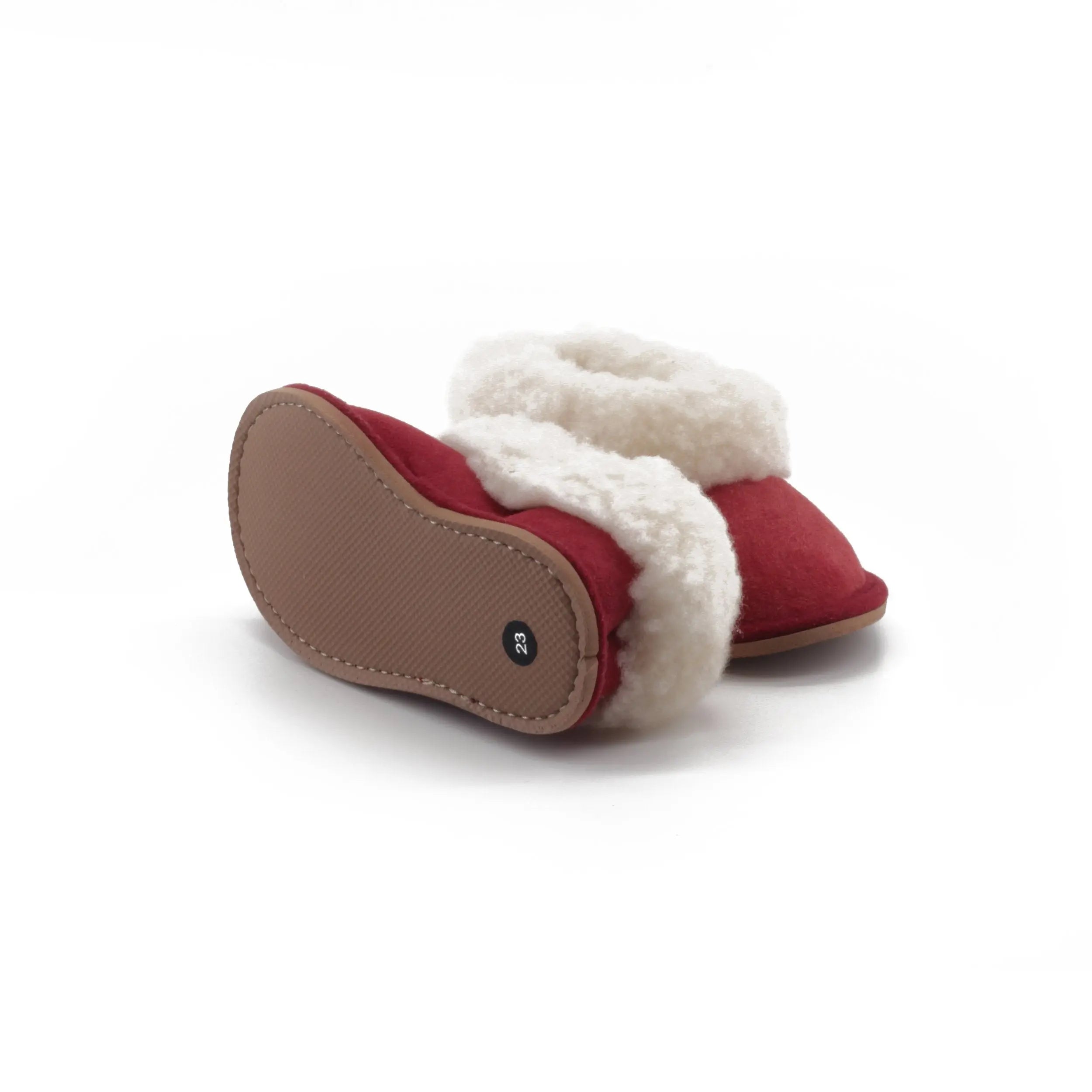 Red on sale sheepskin slippers